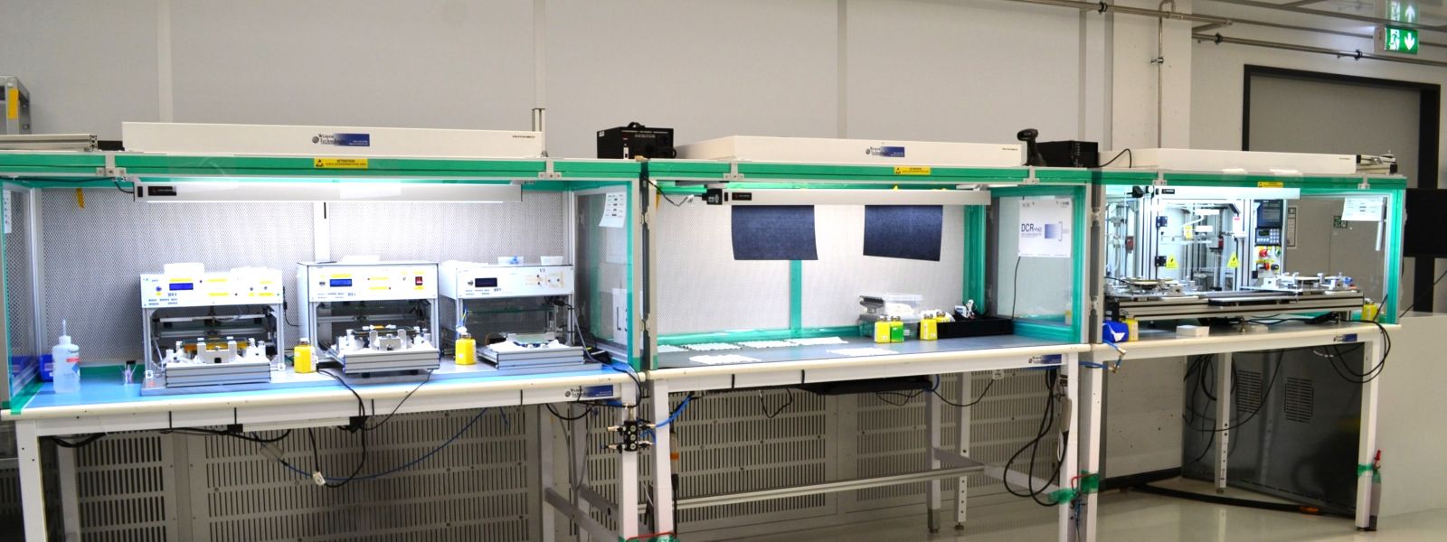 Production line for the wet bonding process at VIA optronics