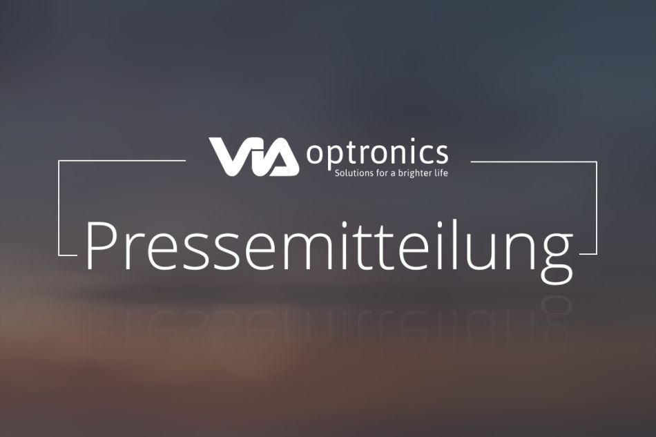 VIA optronics Pressemitteilung