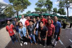 Mathias Stegemann (VIA optronics) with colleagues from the Philippines