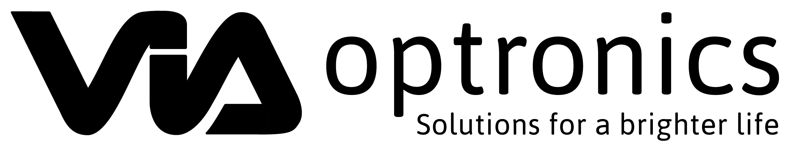 VIA optronics Logo schwarz